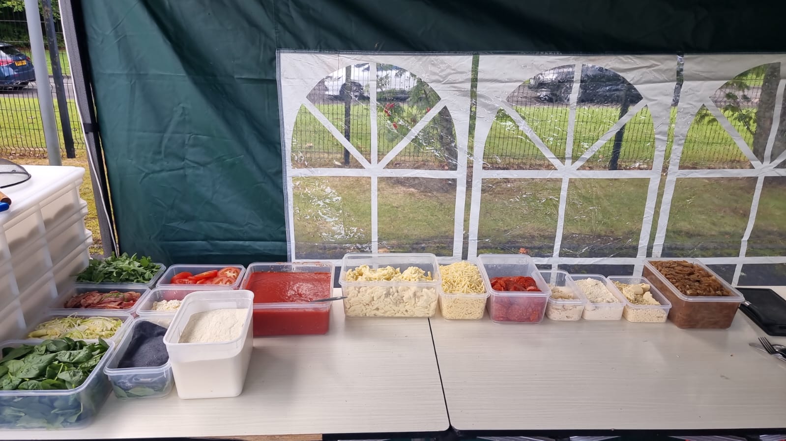 Fresh, high-quality pizza ingredients