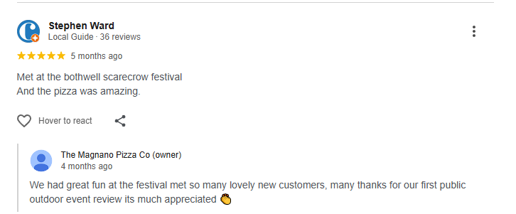 Customer review from Stephen Ward